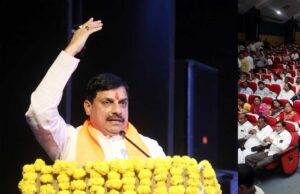 CM ने कहा कांग्रेस ने आज तक बाबा साहेब के नाम का इस्तेमाल सिर्फ वोटों के लिए किया
