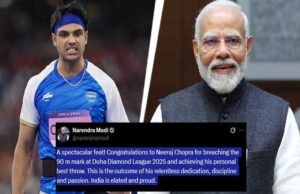 PM नरेंद्र मोदी ने की नीरज चोपड़ा के कीर्तिमान की तारीफ, बोले- भारत को गर्व है