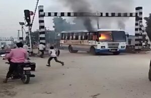 चलती बस में आग से मचा हड़कंप, जयपुर में हादसे के वक्त यात्रियों ने दिखाई सूझबूझ