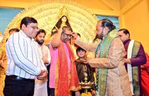मुख्यमंत्री हेमंत सोरेन ने पूजा पंडाल से दी शुभकामनाएं, बोले – विकास की राह पर चलता रहेगा झारखंड
