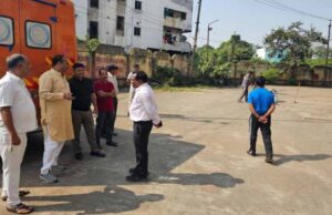 गंदगी देख भड़के सभापति सूर्यकांत राठौड़, स्टेडियम में तुरंत सफाई के आदेश