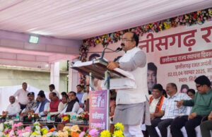 राज्योत्सव का उप मुख्यमंत्री साव ने ने धूमधाम से किया शुभारंभ