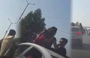 चलती कार में स्टंटबाजी का वीडियो बना रहे थे Reel, पुलिस की कार्रवाई में 5 कार जब्त, चालक अरेस्ट