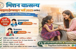 जगदलपुर: मिशन वात्सल्य के तहत विभिन्न पदों पर संविदा भर्तियां, आवेदन 20 जनवरी तक स्पीड पोस्ट से