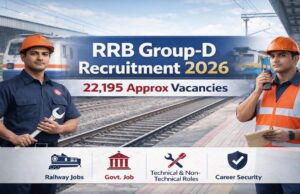 RRB ग्रुप D भर्ती 2026: 22,195 रिक्तियों के लिए आवेदन शुरू, अंतिम तिथि 2 मार्च
