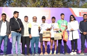 रांची हेल्थॉन 2026 हाफ मैराथन के अमरदीप और बिरसी बने चैंपियन
