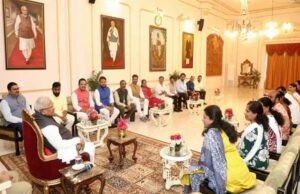 राज्यपाल पटेल से केरल राज्य के पार्षदगणों ने की मुलाकात