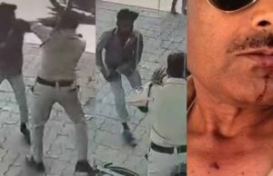 पुलिसकर्मी पर हमला पेट्रोल पंप पर बेकाबू भीड़: तेल के लिए मचा बवाल, पुलिसकर्मी पर फेंका टैंक का ढक्कन