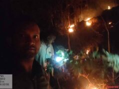 जशपुर वनमंडल में दो स्थानों पर लगी आग पर रातों-रात पाया गया नियंत्रण