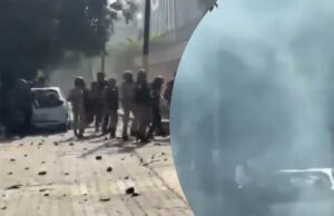 नोएडा में कर्मचारियों का हंगामा बढ़ा, पुलिस वाहनों समेत कई वाहनों में तोड़फोड़
