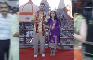 महाकाल के दरबार में मिलिन्द सोमन और नीतीश राणा, बाबा से की दिल की बात