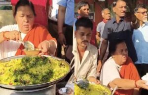 उमा भारती ने टीमकगढ़ में लगाया पोहा-जलेबी का ठेला, प्रशासन से कहा- गरीबों की रोजी-रोटी मत छीनो