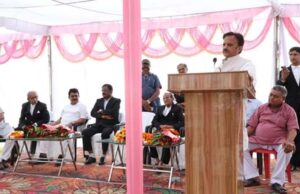 उप मुख्यमंत्री ने जिला न्यायालय परिसर में स्वच्छ पेयजल आपूर्ति के लिए किया भूमि पूजन