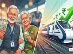 रेलवे कर्मियों की बढ़ी सैलरी: DA में इजाफा, जल्द खाते में आएगा 4 माह का एरियर