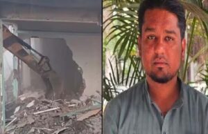 TCS विवाद के बाद प्रशासन सख्त, AIMIM नेता मतीन पटेल की संपत्तियों पर बुलडोजर कार्रवाई