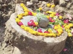 महाकालेश्वर मंदिर में खुदाई के दौरान मिला नया शिवलिंग, गुफानुमा संरचना भी निकली