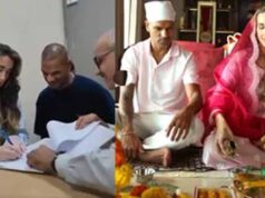 दुबई से शुरू हुई लव स्टोरी, अब कानूनी बंधन में बंधे शिखर धवन और सोफी शाइन