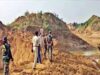 एनटीपीसी क्षेत्र में रातभर चला अवैध खनन, 15 फीट गहरे गड्ढे मिले