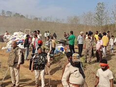 डबरीपानी में कार्रवाई शुरू: बुलडोजर से महामाया पहाड़ के अतिक्रमण हटाए जाएंगे, पुलिस बल मौजूद