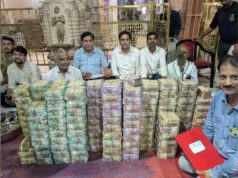 सांवलिया सेठ के दरबार में धनवर्षा, सोना-चांदी की गिनती अभी बाकी