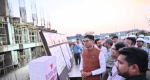 रेलवे ओवरब्रिज, आईटी बिल्डिंग, स्पोर्ट्स कॉम्प्लेक्स सहित कई परियोजनाओं की प्रगति का लिया जायजा