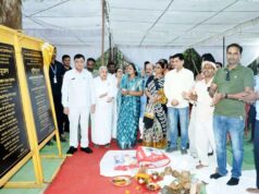 उद्योग मंत्री लखनलाल देवांगन व महापौरमती राजपूत ने किया 03 करोड़ 75 लाख रू. के विकास कार्यो का भूमिपूजन एवं 01 करोड़ 10 लाख रू. के कार्य का किया लोकार्पण