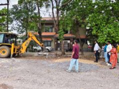सेजबहार फेस-1 में अवैध निर्माण पर कार्रवाई, मंडल ने हटाया अतिक्रमण