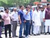 पातरा नाले में मिट्टी डंप होने पर जताई नाराजगी