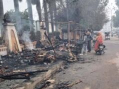 आईआईएम रोड पर देर रात भीषण आग, आठ दमकल गाड़ियों ने पाया काबू