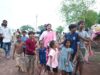 Children from the snake charmer community played ‘Snakes and Ladders’ based on child rights