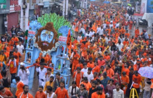 जबलपुर में संस्कार कांवड़ यात्रा की धूम, एक लाख श्रद्धालुओं के पहुंचने का अनुमान; CM के आगमन की तैयारी