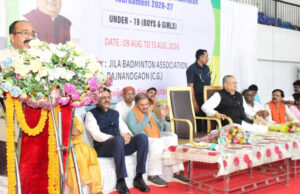 रायपुर में 25वीं छत्तीसगढ़ स्टेट जूनियर रैंकिंग बैडमिंटन टूर्नामेंट का आगाज, डॉ. रमन सिंह और अरुण साव ने किया शुभारंभ