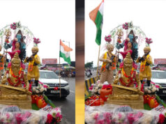 पौराणिक मान्यताओं संग विज्ञान और गुमनाम शहीदों के नाम पर सजी झांकियां