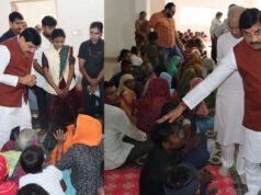 चित्रकूट में मंदाकिनी का कहर, CM मोहन यादव ने किया हवाई सर्वे; प्रभावितों से मिलकर बांटी राहत सामग्री