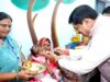 लाड़ली बहनों और बेटियों ने रक्षासूत्र बांधकर मुख्यमंत्री का किया आत्मीय स्वागत