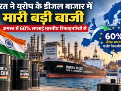 भारत ने यूरोप के डीजल बाजार में मारी बड़ी बाजी, अगस्त में 60% सप्लाई भारतीय रिफाइनरियों से