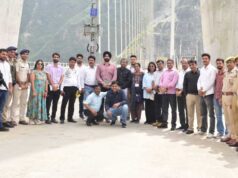 पत्रकार दल ने ने 690 मेगावाट सलाल हाइड्रोइलेक्ट्रिक पावर प्रोजेक्ट का भी दौरा किया