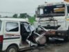 चूरू में मौत बनकर आया ट्रेलर, कार सवार परिवार के 5 लोगों की जान गई; 7 महीने की बच्ची गंभीर
