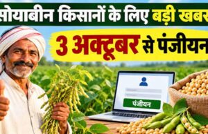 सोयाबीन किसानों के लिए बड़ी खबर, 3 अक्टूबर से पंजीयन; खाते में भेजे जाएंगे ₹1