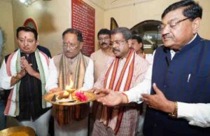 मुख्यमंत्री विष्णु देव साय ने रामचंडी मंदिर में की पूजा-अर्चना, प्रदेश की खुशहाली की कामना