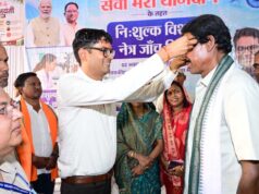 3165 जरूरतमंदों को निःशुल्क चश्मे और 800 लोगों को दवाइयां वितरित